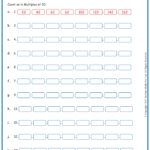 Counting In Multiples Worksheets Counting in Multiples of 10 Worksheets|www.grade1to6.com