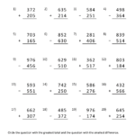 3 Digit Addition And Subtraction Worksheets 3 Digit Addition and Subtraction Worksheets