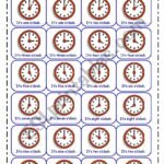 TIME – MEMORY GAME – ESL worksheet by ElineScheffer