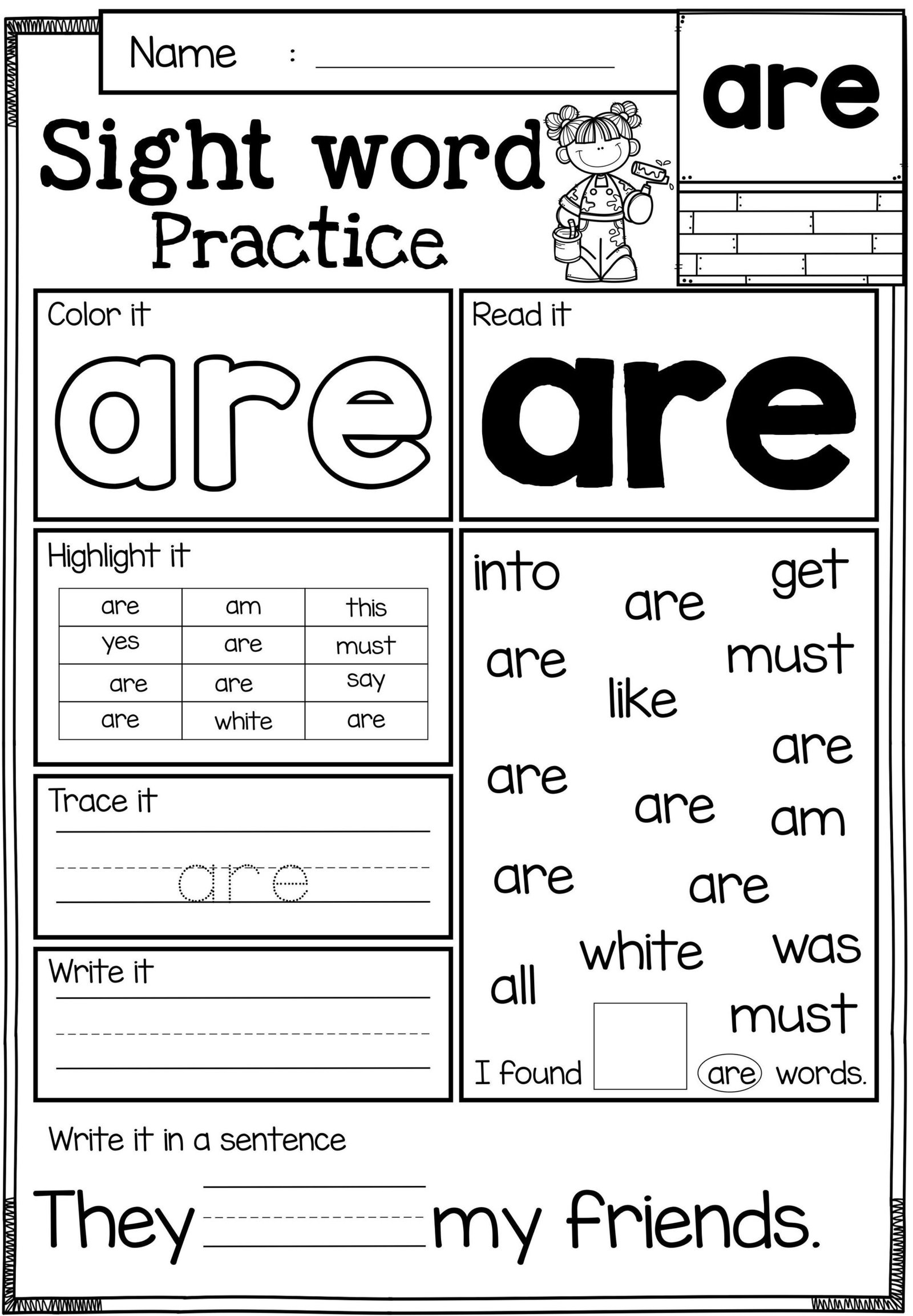 Sight Word Practice (Primer) Print & Digital | Google Slides | Sight ... Sight Word Practice (Primer) Print & Digital | Google Slides | Sight ...