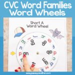 Cvc Word Wheels Worksheets CVC Word Wheel – Easy Peasy and Fun