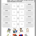 Cause And Effect Cut And Paste Worksheets – Worksheets For Kindergarten