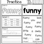 Teach child how to read: Free Printable Preschool Sight Word Worksheets