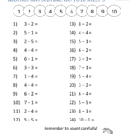 Addition Subtraction Worksheets Addition and Subtraction Worksheets for Kindergarten