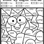 Color Sight Words Worksheets Free Sight Word Coloring Pages First Grade – kidsworksheetfun