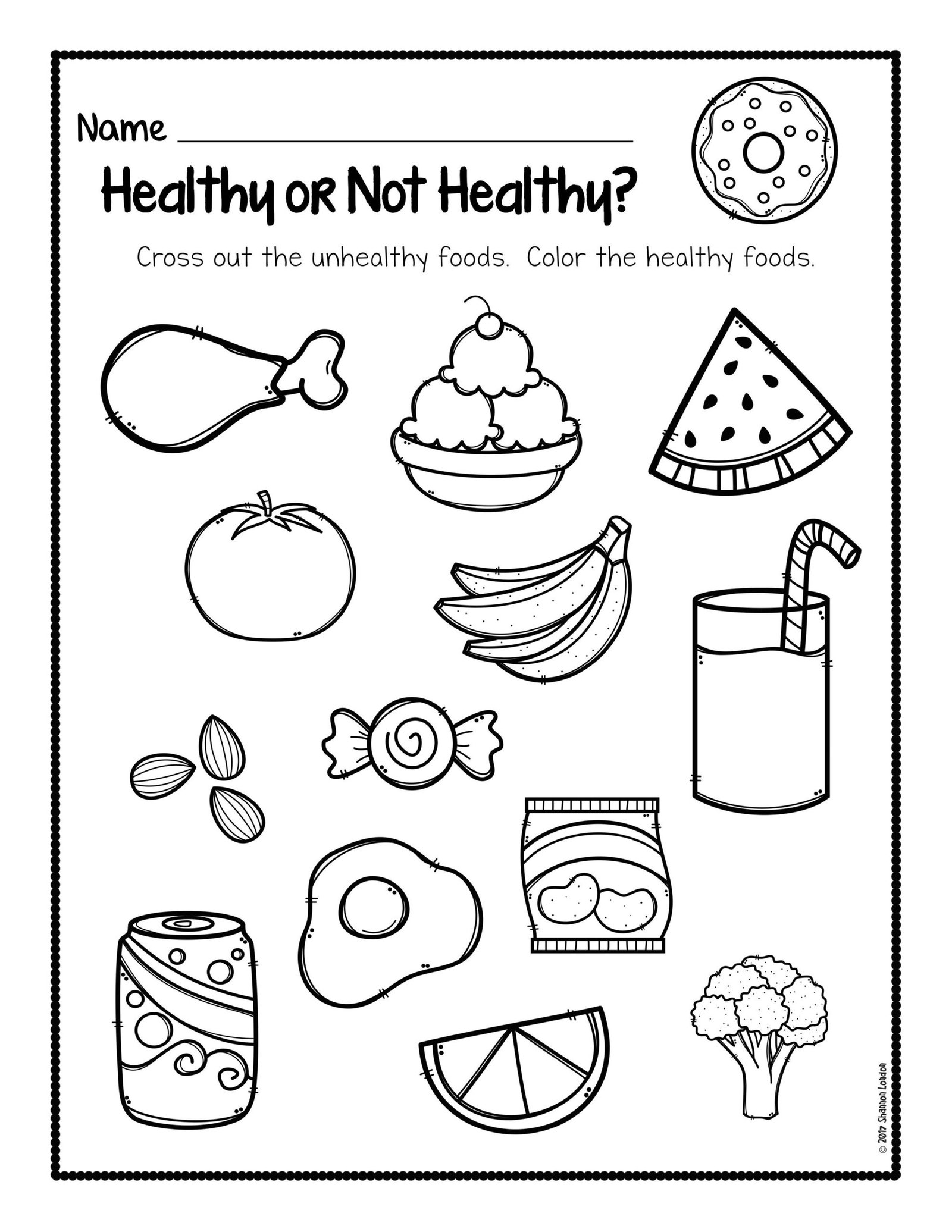 Free Printable Healthy Eating Worksheets - Printable Worksheets
