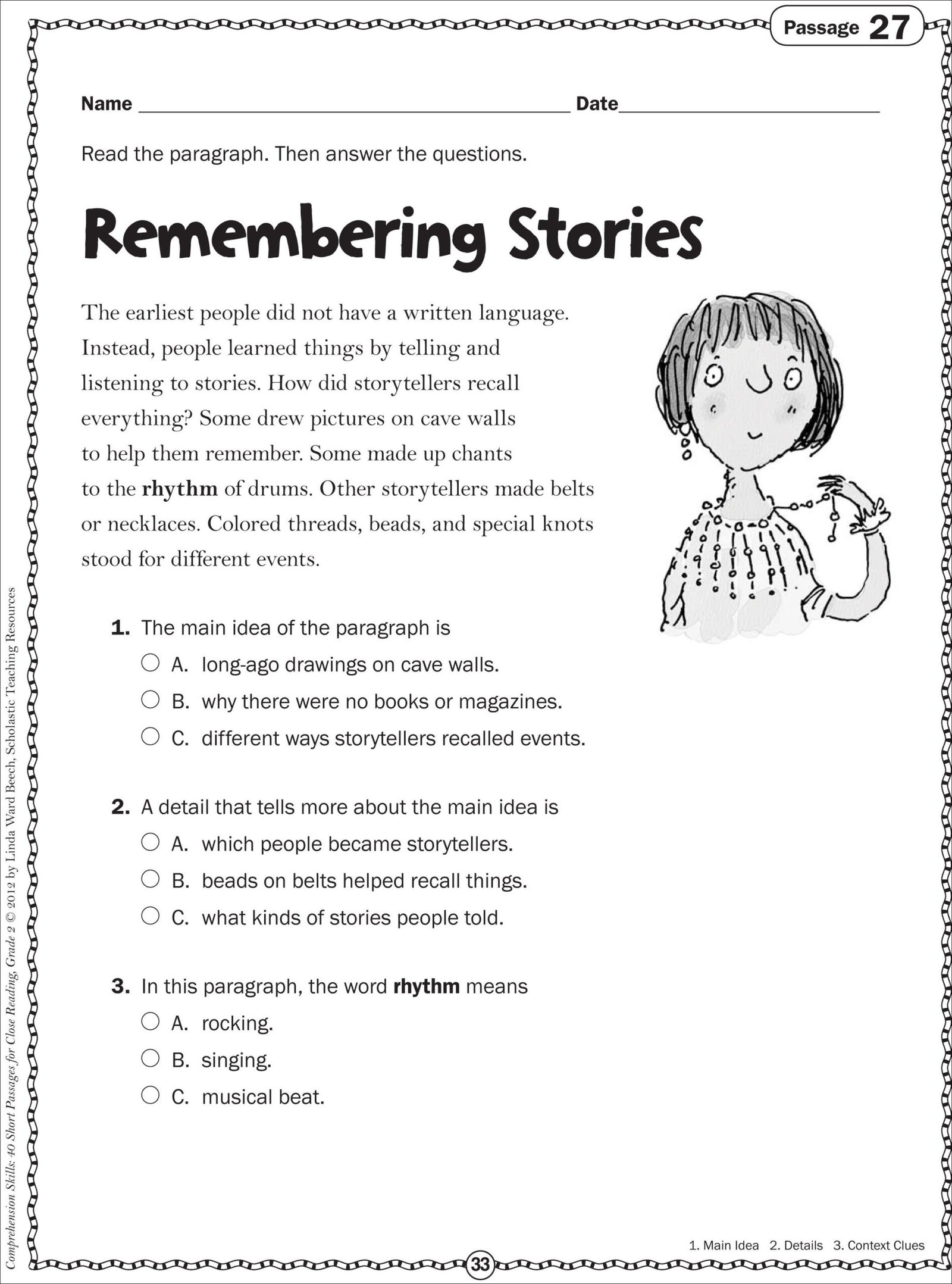 Main Idea Worksheets 2nd Grade