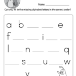 Missing Small Letters Worksheets (Free Printable) – Doozy Moo