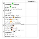 Addition Subtraction Word Problems 2nd Grade