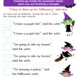 Quotation Marks Worksheet: Free Printable PDF for Kids