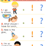 Recognize Punctuation Marks Worksheet for kids