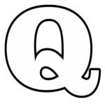 Uppercase Letter Q coloring page – Download, Print or Color Online for Free