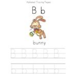 Easter Bunny Letter B Worksheet | Easter bunny letter, Letter b …