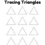 Traceable Triangles Worksheets Tracing Triangle Shapes Worksheet – Free Printable PDF
