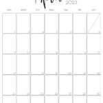 Printable April Calendar Free – Amelie Marylee