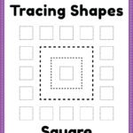 Square Tracing Worksheet – Free Printable PDF for Kindergarten