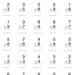 Single Digit Addition Worksheets with Answer Key