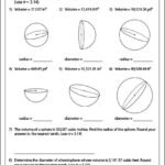 Sphere Properties Worksheet