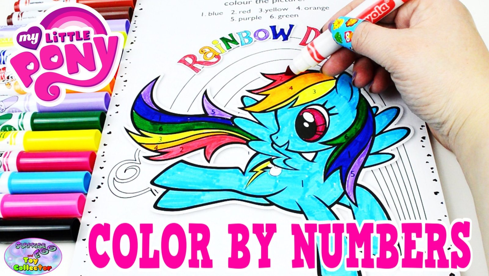 My Little Pony Color By Numbers Coloring Book MLP Colors Episode ...