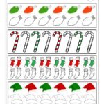 Christmas Coloring Pattern Recognition Worksheet | Woo! Jr. Kids …