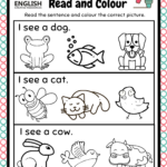 Read and Color Worksheets – English Created Resources