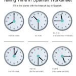 Telling Time In Spanish Worksheets Answer Key Spanish Clock Worksheet Answers – kidsworksheetfun