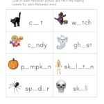 Halloween Words | Fill in the Missing Letters Worksheet | Halloween …
