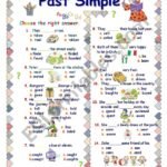 Past Simple Irregular Verbs Worksheets PAST SIMPLE- IRREGULAR VERBS – ESL worksheet by jelenac