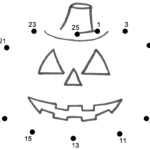 Jack-O’ Lantern dot to dot. | Halloween worksheets, Halloween preschool …
