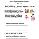 Reading Comprehension Worksheet Second Grade