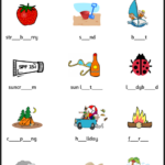 Summer Spelling: Missing letters worksheet 1 – The Mum Educates