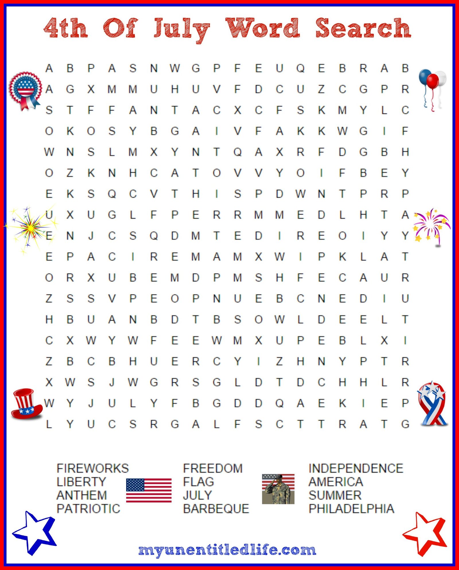 6 Best Images of July Word Search Free Printable - 4th of July Word ...
