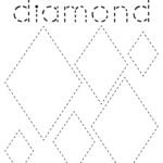Traceable Diamonds Worksheets Diamonds Tracing Worksheet | Shape tracing worksheets, Shape worksheets …