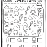 Spring Counting Worksheets