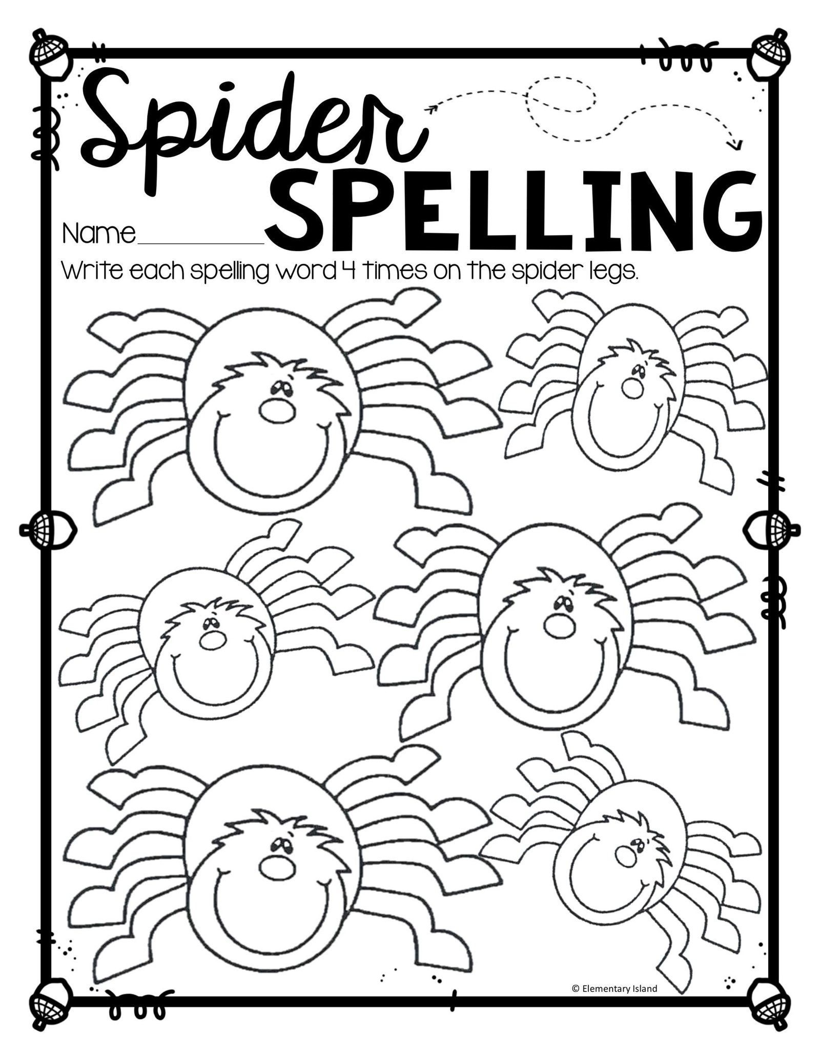 Halloween Activities and Fall Activities for Spelling with any list ... Halloween Activities and Fall Activities for Spelling with any list ...