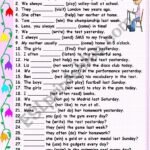 Present or Past Simple – ESL worksheet by Tmk939