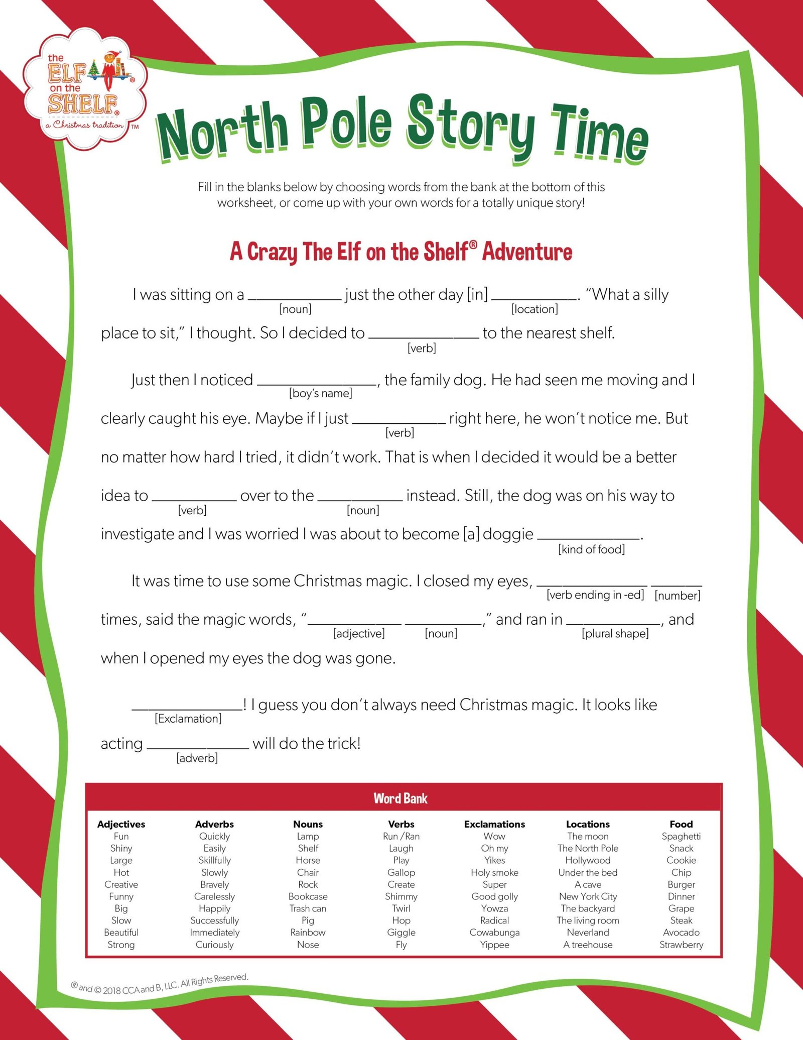 Download These Free Ad Libs for Family Story Time | Christmas stories ...