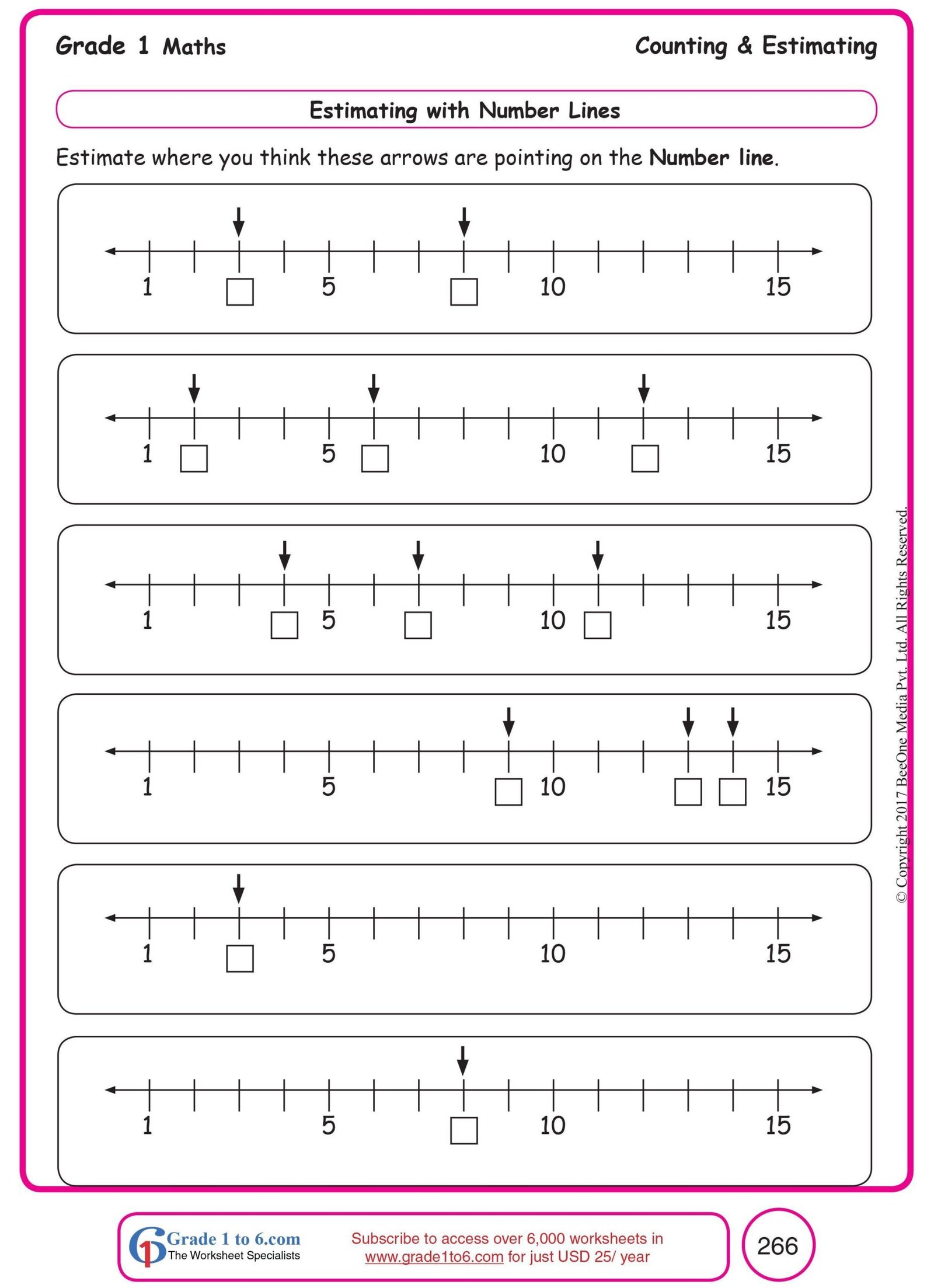 Free Math Worksheets Number Lines - William Hopper's Addition Worksheets