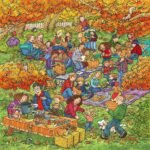 What’s Wrong? Pumpkin Carving Party Wimmelbild Created for Highlights …