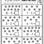 Winter Subtraction Worksheets Winter Subtraction Worksheets