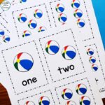Beach Ball Counting Flashcards for Early Learners – Look! We’re Learning!