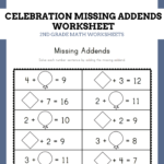 Celebration-Missing-Addends-Worksheet | Worksheets Free