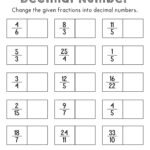 Converting Fractions to from Decimals Worksheets – Math Monks