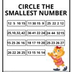 Circle The Smallest Number Worksheet 2 | FREE Download