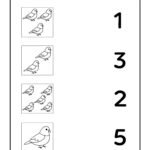 Birds Counting Worksheets Count And Match – Birds Worksheet #05 – Kidlo.com