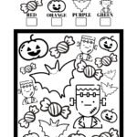 Free Printable: Halloween I Spy Count and Color Activity Page for Kids