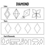 Free Diamond Worksheets for Preschool ⋆ The Hollydog Blog