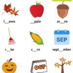 Find Missing Vowel Activity with Fall Autumn, Write The Missing Vowel …