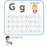 Kindergarten Letter G worksheets – Find and Color – KidzeZone