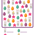 Free Printable Easter Counting Worksheet for Children